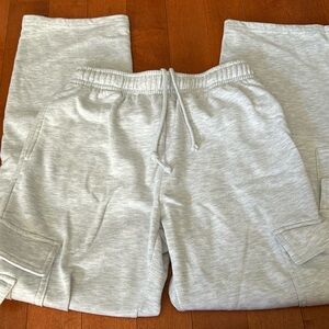 Grey Cargo Sweatpants